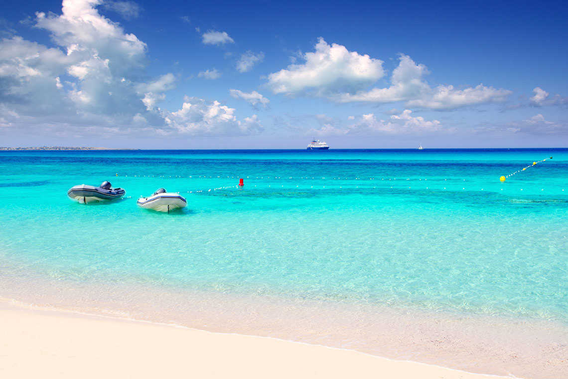 Playa De Ses Illetes, Formentera, Balearena